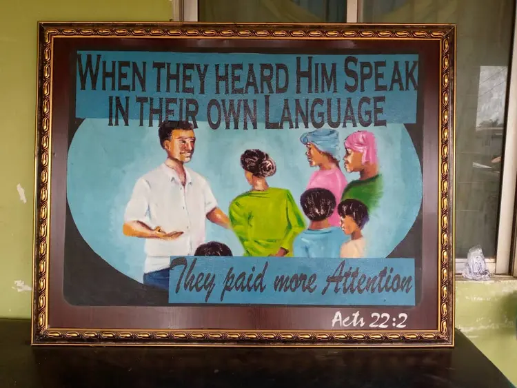 When they heard him speak in their language they payed more attention